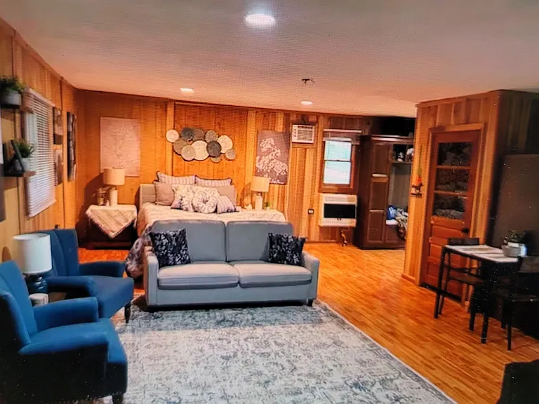 Living room to bed area