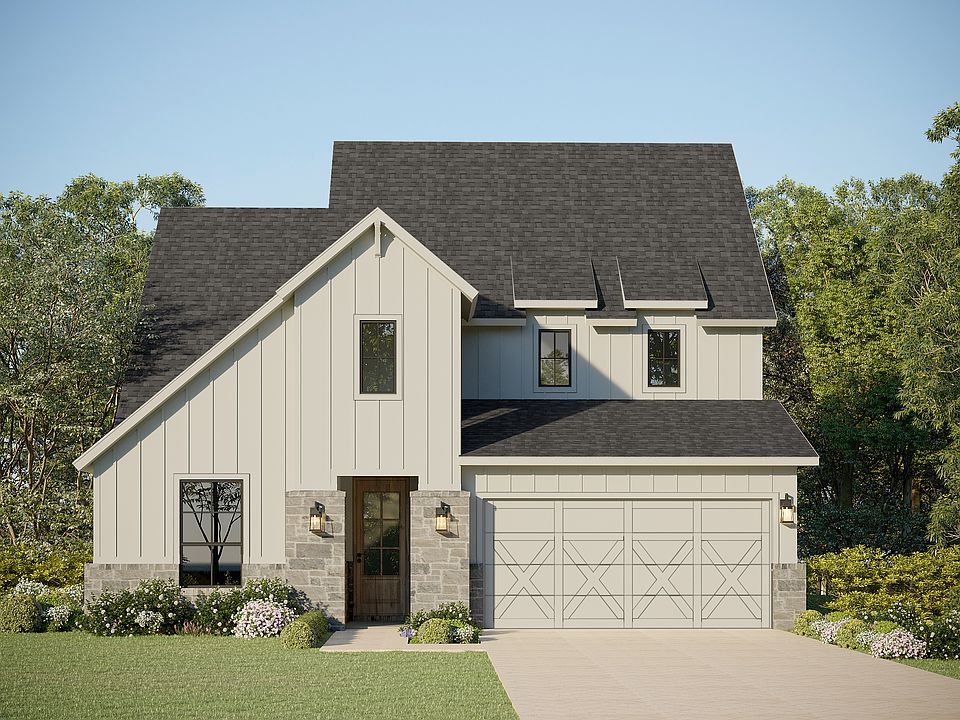 Plan 1566 Elevation B w Stone