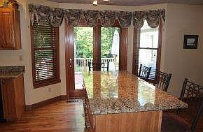 Granite eating island