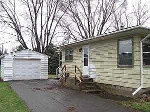 Left Side and Detached Garage