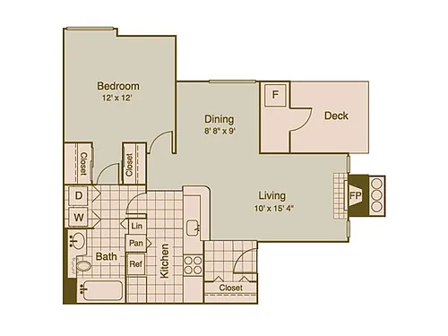 Floor plan 1X1