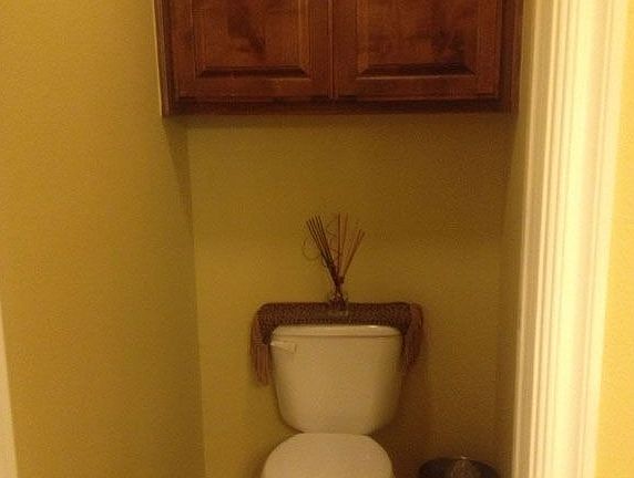 In the master bathroom