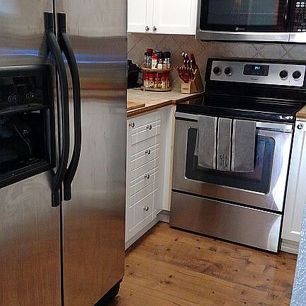 stainless steel appliances