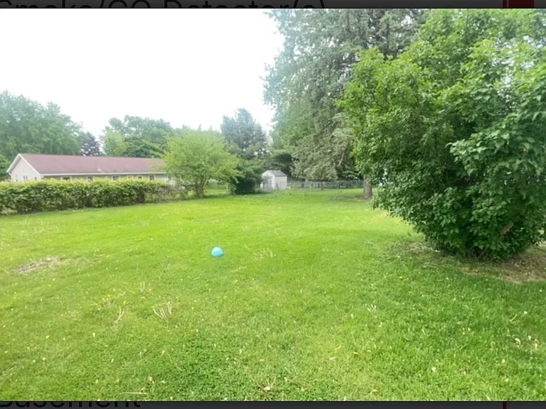 Back yard fully fenced
