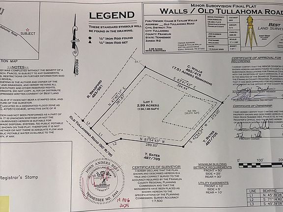 2nd image of 9492 Old Tullahoma Rd Lot 1
