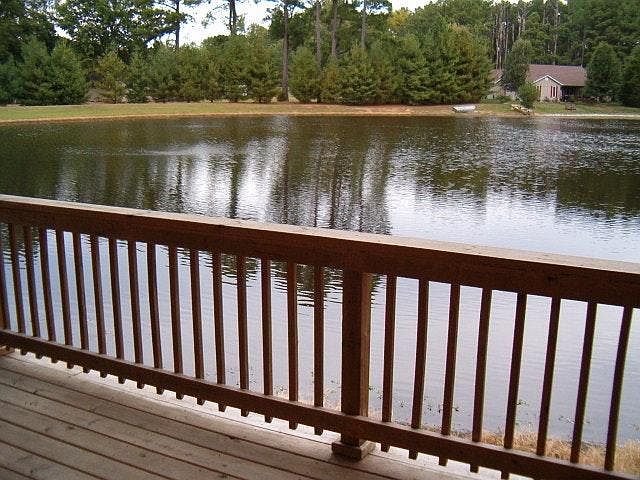 view from covered deck