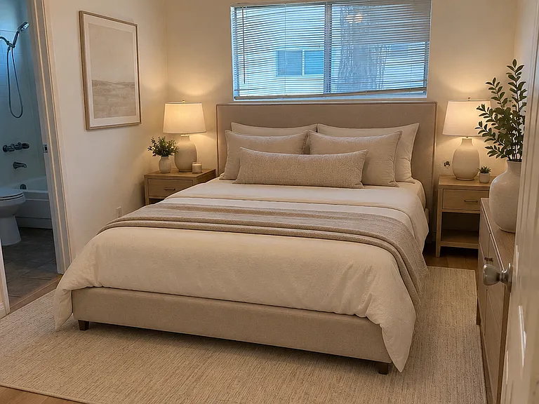 Primary bedroom (virtually staged)
