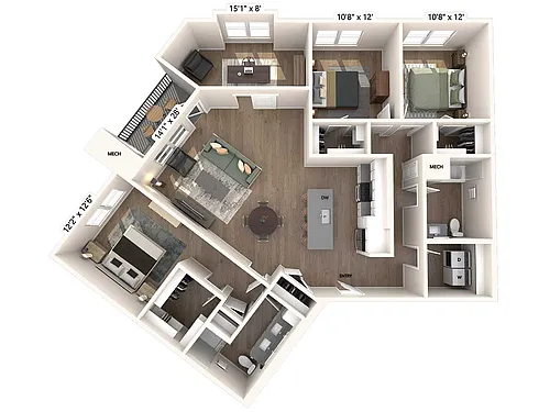 Floor plan C8-D-Upgrade