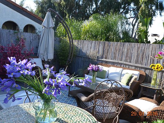 Front Outdoor Patio off of the Stairway to the Entrance
