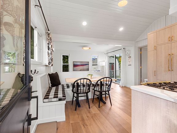 Entry, dining and kitchen.