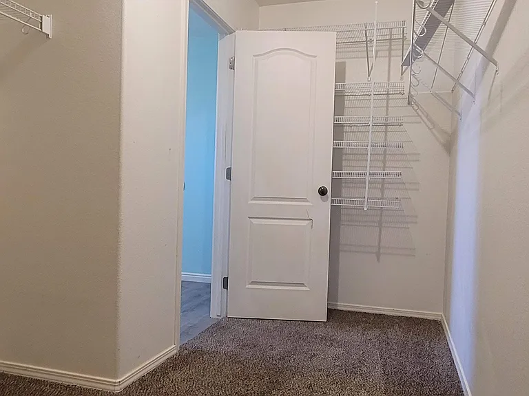 Master closet from inside