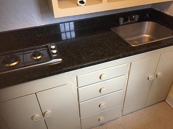 Kitchen with gas stove