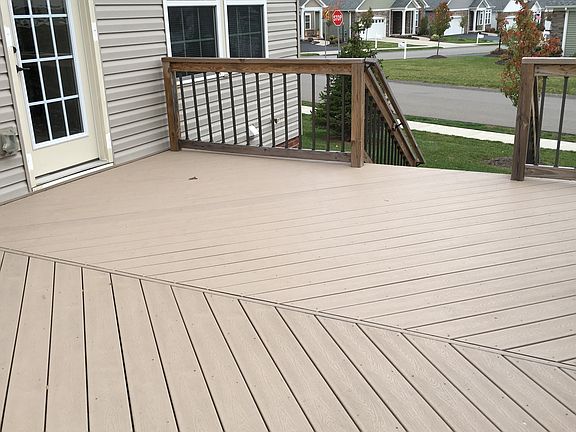 Large maintenance free deck 