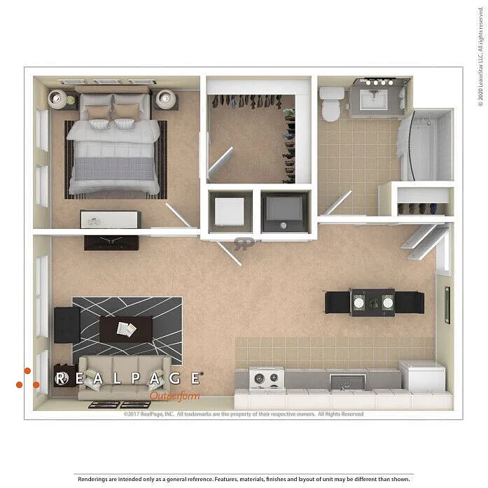 Floor plan One Bedroom