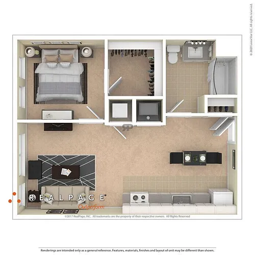 Floor plan 1 Bedroom