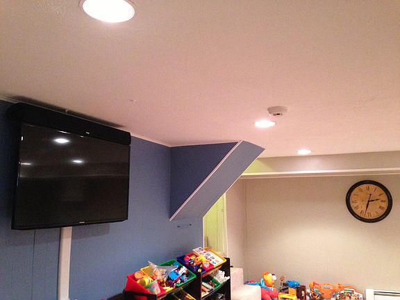 Refinished basement