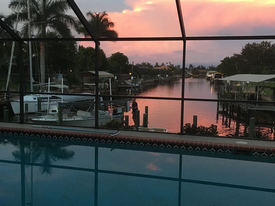 View out back in the evening