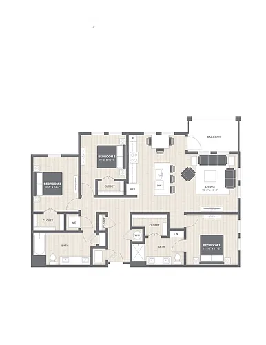 Floor plan D1