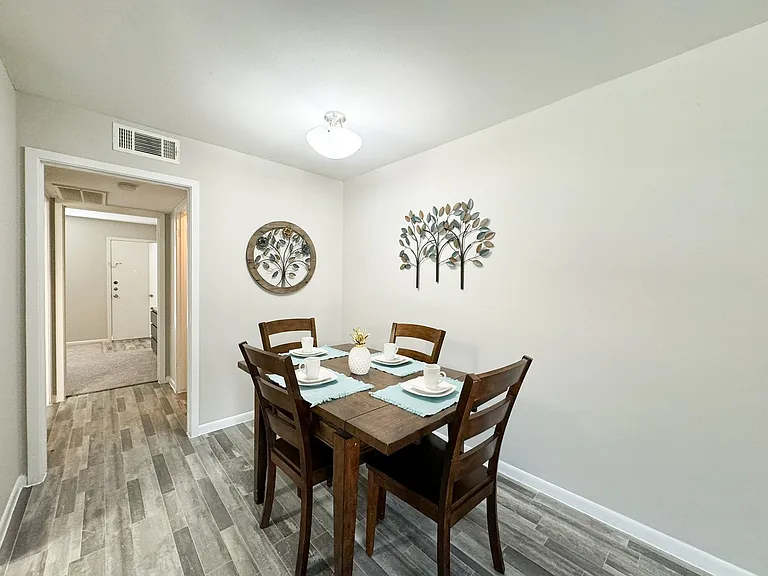 Modern dining table styled for everyday meals