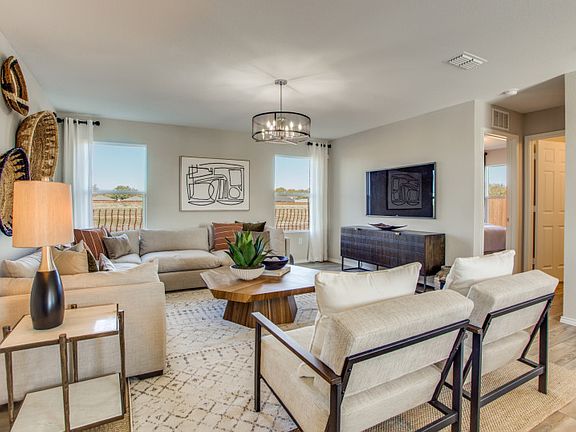 Gathering room with large windows