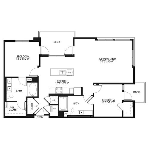 Floor plan B3b