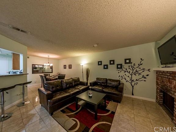 Living room with pull-out sofa.