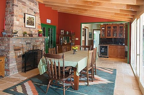 Formal dining room is spacious