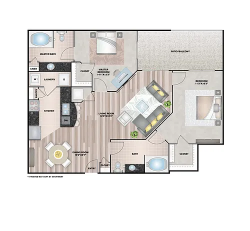 Floor plan The Provence - Renovated