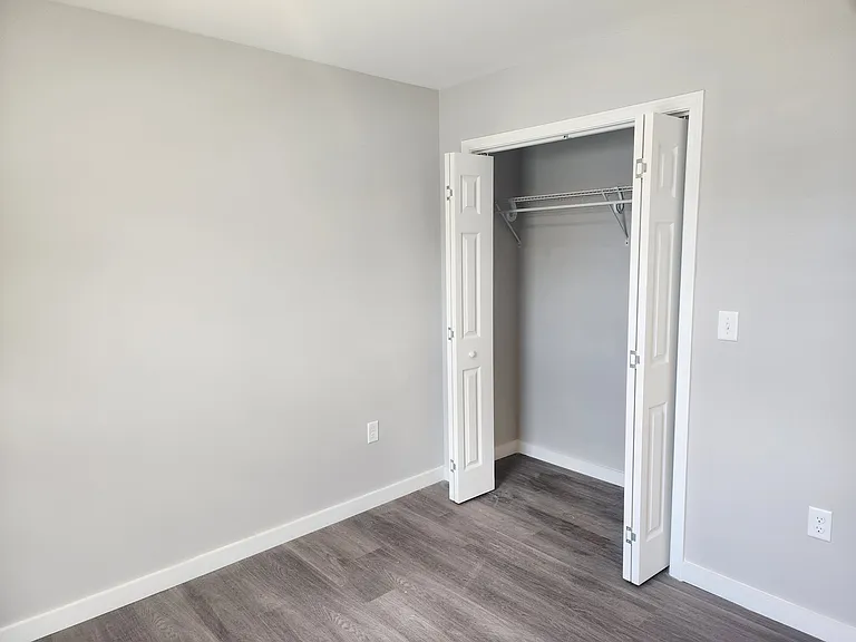 CLOSET SPACE IN THE BEDROOM