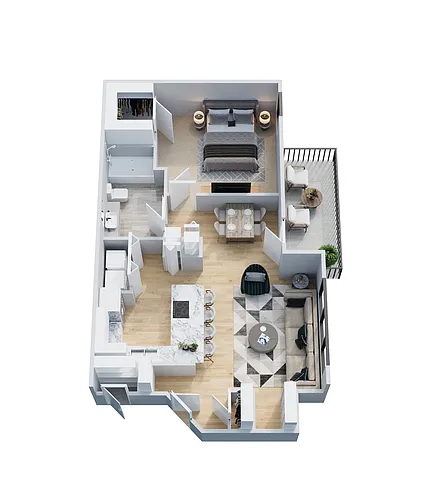 Floor plan 1X1