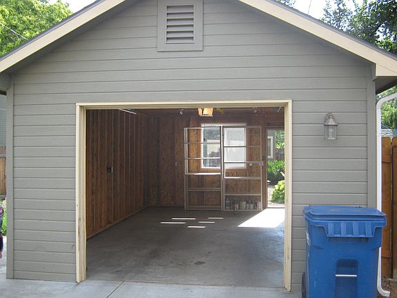 Garage entrance at alley