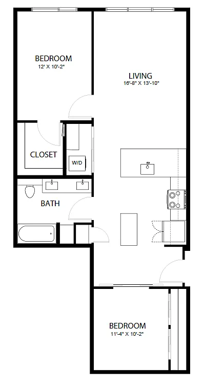 Floor plan 2X1 E1