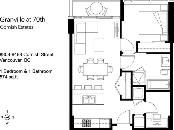 8488 Cornish St #808, Vancouver, BC V6P 0C2