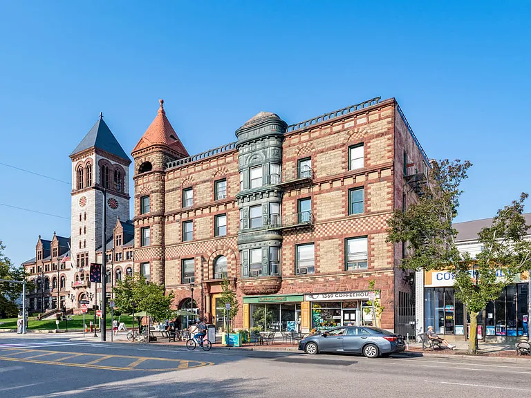 Admire Central Square's unique architecture.