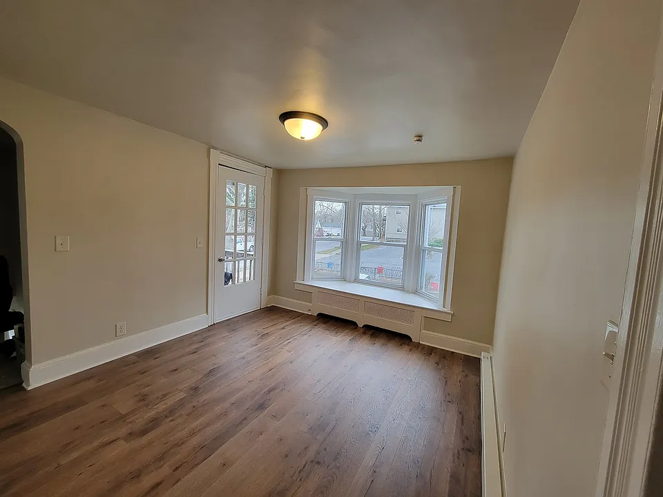 Dining Room with Deck access and Large Bay Window
