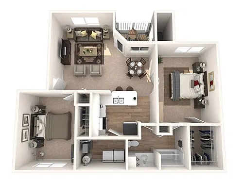 Floor plan 2B1B