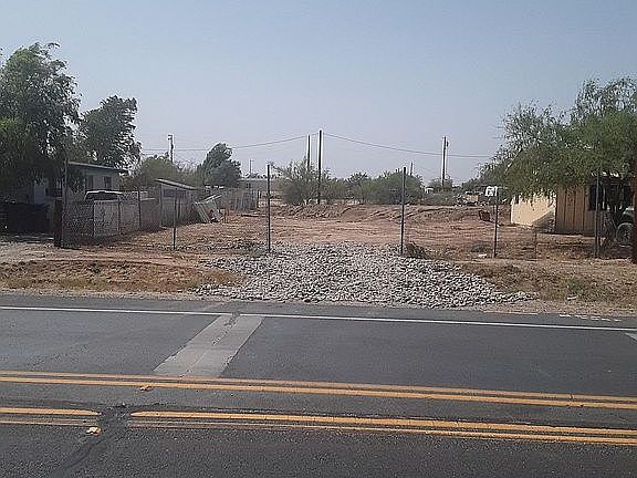 The rock driveway is to not track-out dirt onto the county road.