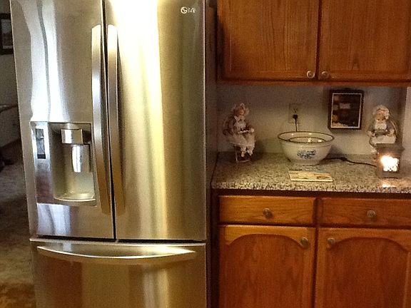 LG refridgerator & Cabinets