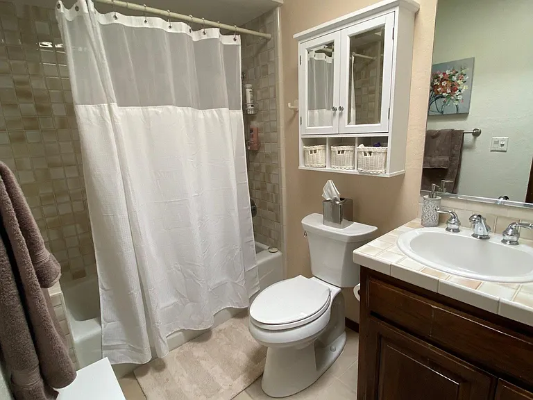 The hall bath across from the Queen Bedroom