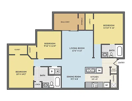 Floor plan Tower Renovated