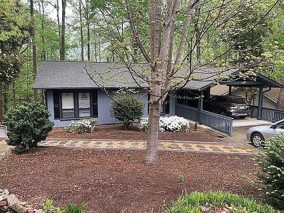 Front yard & carport