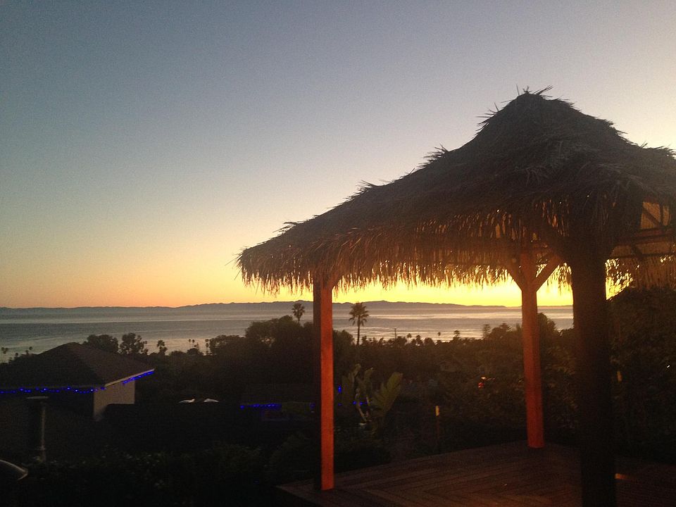 Pavilion at sunset