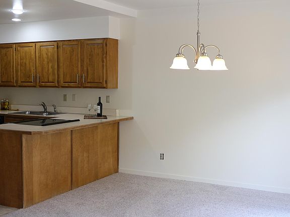 Dining room opens to living and kitchen