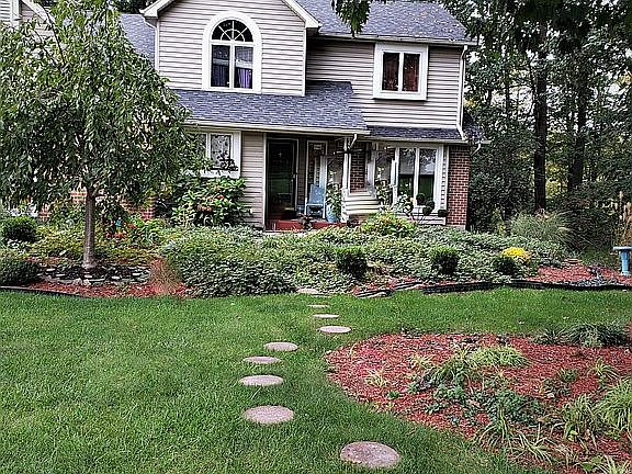 Front of home in early fall