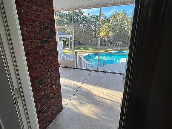 Back door to Screened Porch