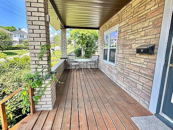 Large, covered front porch 