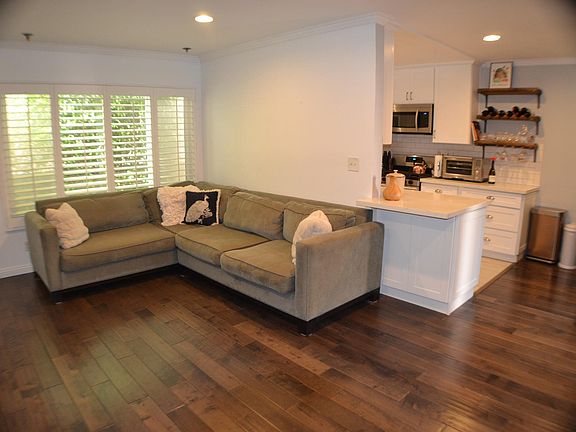 Spacious Living Room and New Engineered Wood Floors