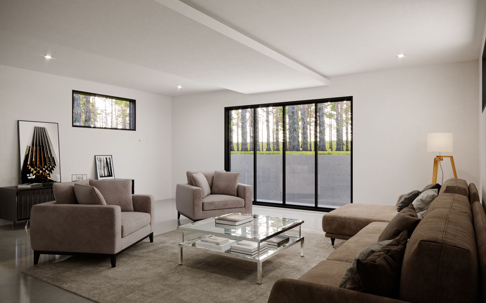  TV/Media Room -3D Rendering
