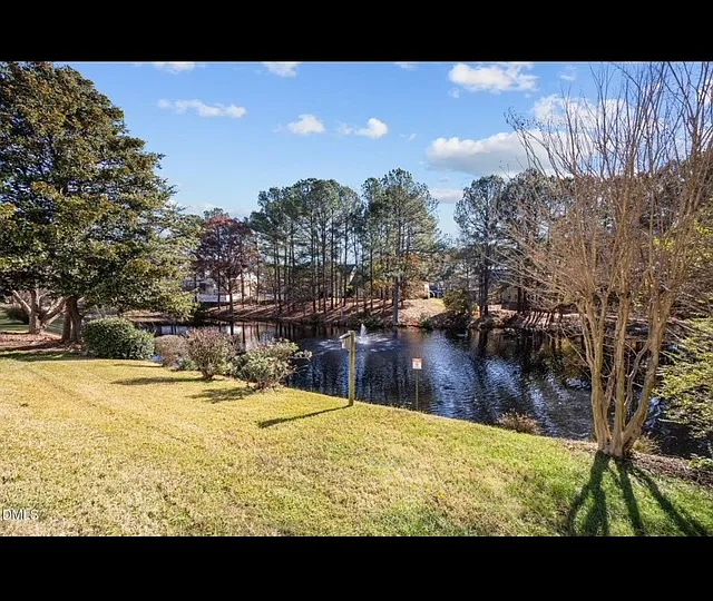 view from deck of pond and showing privacy