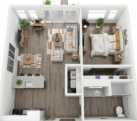 1 Bed / 1 Bath - 799 SF 1 Bed / 1 Bath - 799 SF
